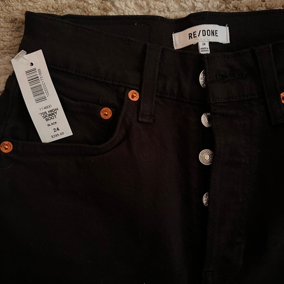 Re/Done Women's Black Skinny Jeans - Picture 2 of 3